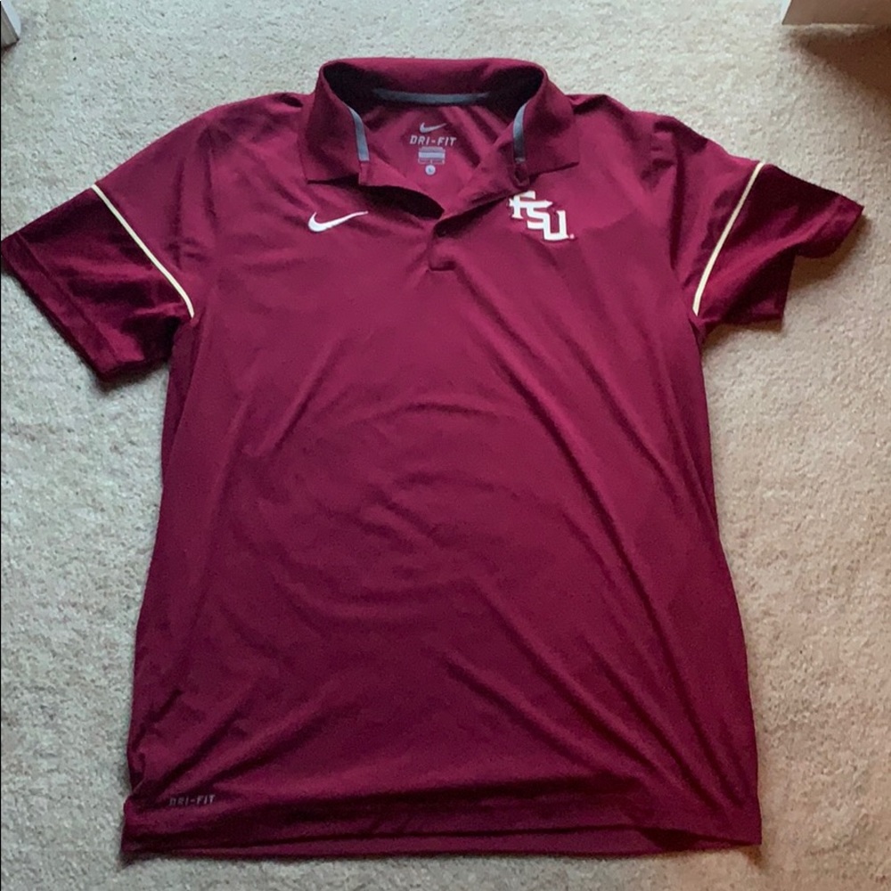 Nike Dri-fit FSU Polo size L